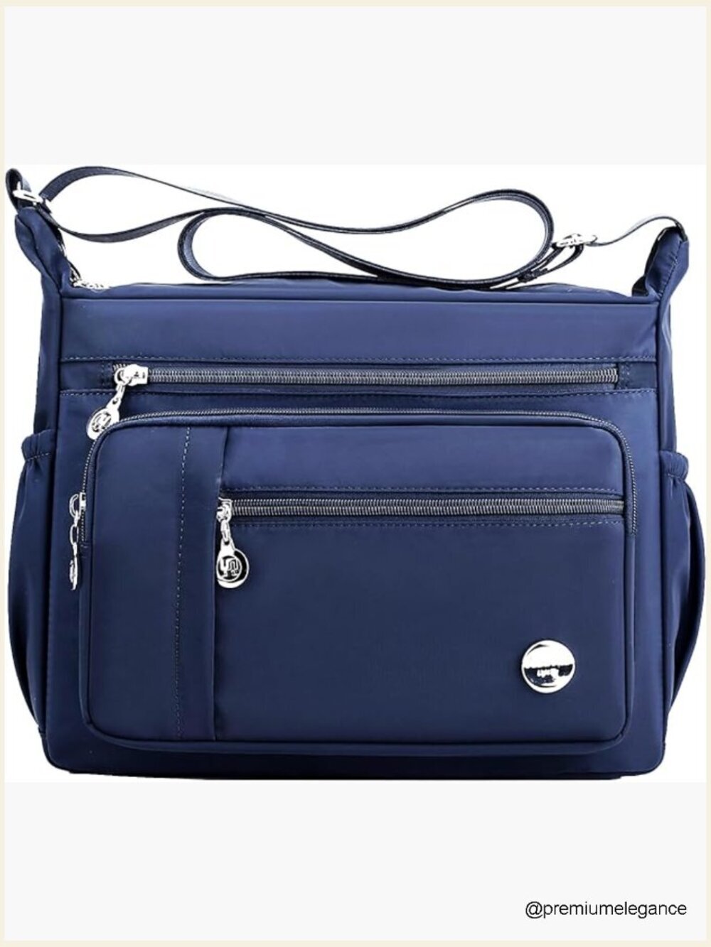 Large Crossbody Tote Shoulder Bag with Multiple Pockets Waterproof Nylon
